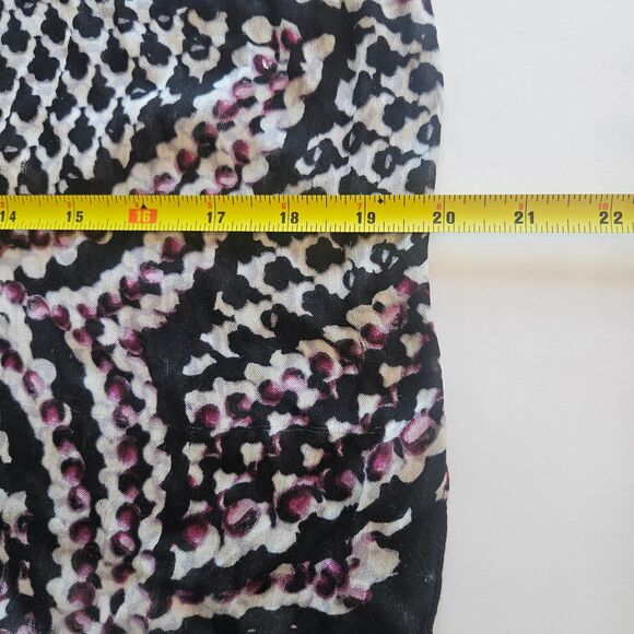 2 J. Jill Head Scarves 50X20" Mosaic Patterned Pink Black and Grey - Picture 4 of 6